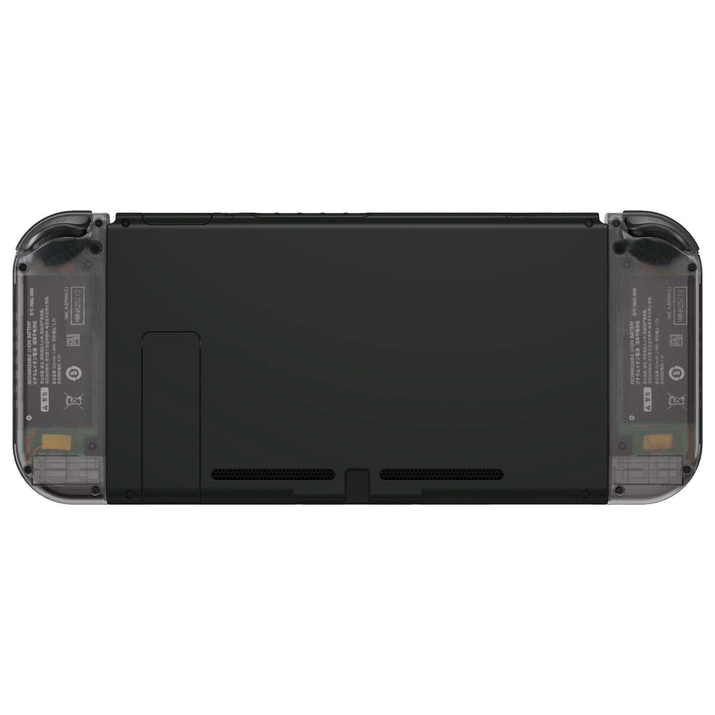 eXtremeRate Dpad Version Replacement Full Set Shell Case with Buttons for Joycon of NS Switch - Clear Black