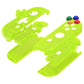 eXtremeRate Dpad Version Replacement Full Set Shell Case with Buttons for Joycon of NS Switch - Clear Lime Green