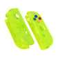 eXtremeRate Dpad Version Replacement Full Set Shell Case with Buttons for Joycon of NS Switch - Clear Lime Green