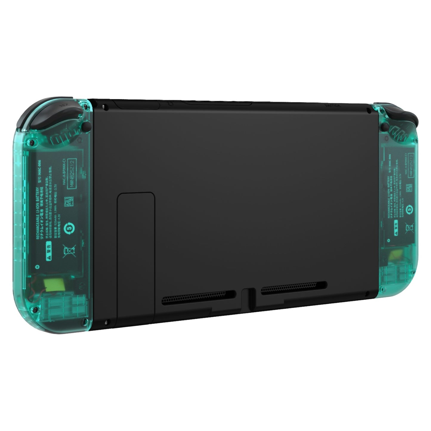 eXtremeRate Dpad Version Replacement Full Set Shell Case with Buttons for Joycon of NS Switch - Emerald Green