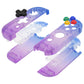 eXtremeRate Dpad Version Replacement Full Set Shell Case with Buttons for Joycon of NS Switch - Gradient Translucent Bluebell