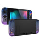 eXtremeRate Dpad Version Replacement Full Set Shell Case with Buttons for Joycon of NS Switch - Gradient Translucent Bluebell