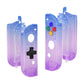 eXtremeRate Dpad Version Replacement Full Set Shell Case with Buttons for Joycon of NS Switch - Gradient Translucent Bluebell