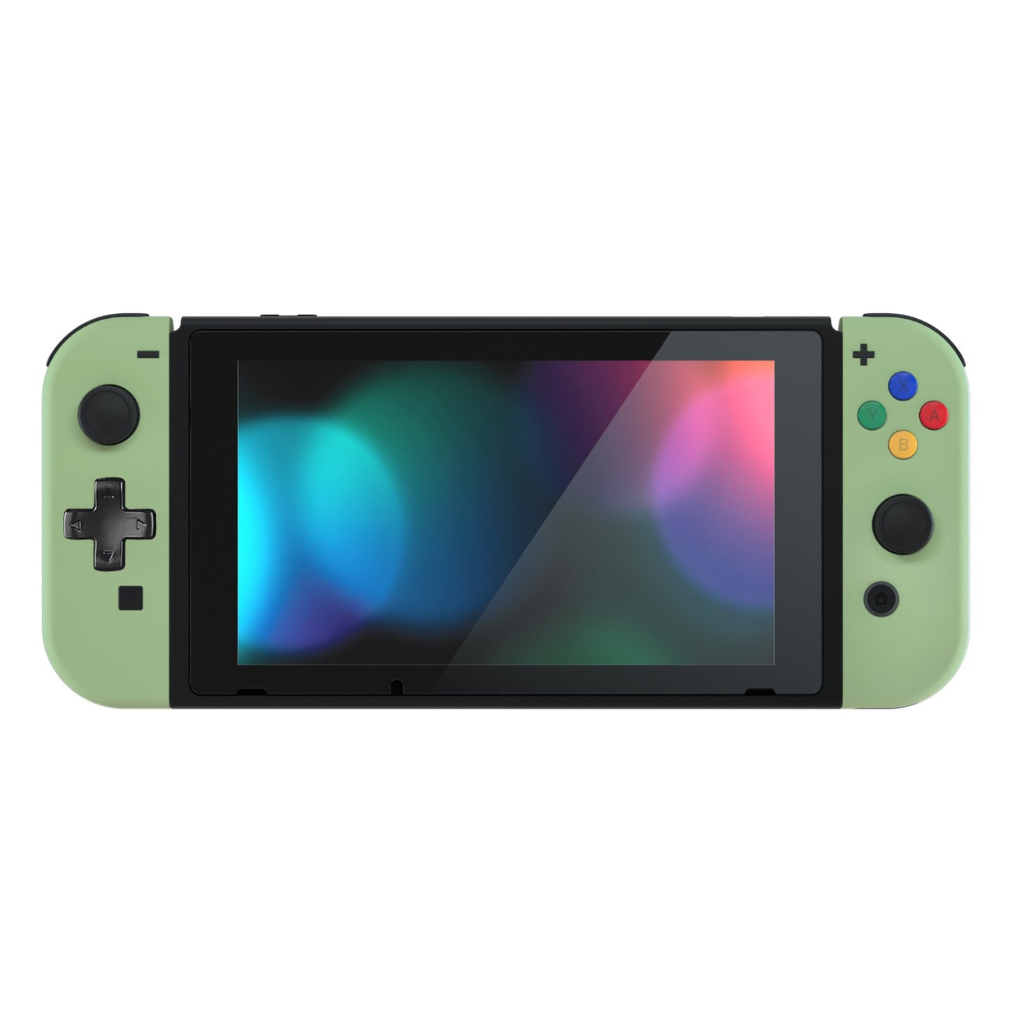 eXtremeRate Dpad Version Replacement Full Set Shell Case with Buttons for Joycon of NS Switch - Matcha Green