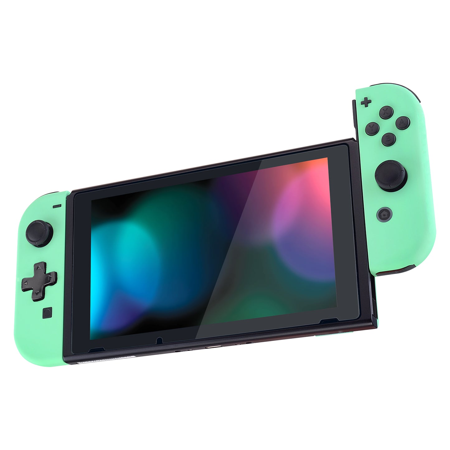 eXtremeRate Dpad Version Replacement Full Set Shell Case with Buttons for Joycon of NS Switch - Mint Green