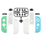 eXtremeRate Dpad Version Replacement Full Set Shell Case with Buttons for Joycon of NS Switch - Mint Green & Heaven Blue