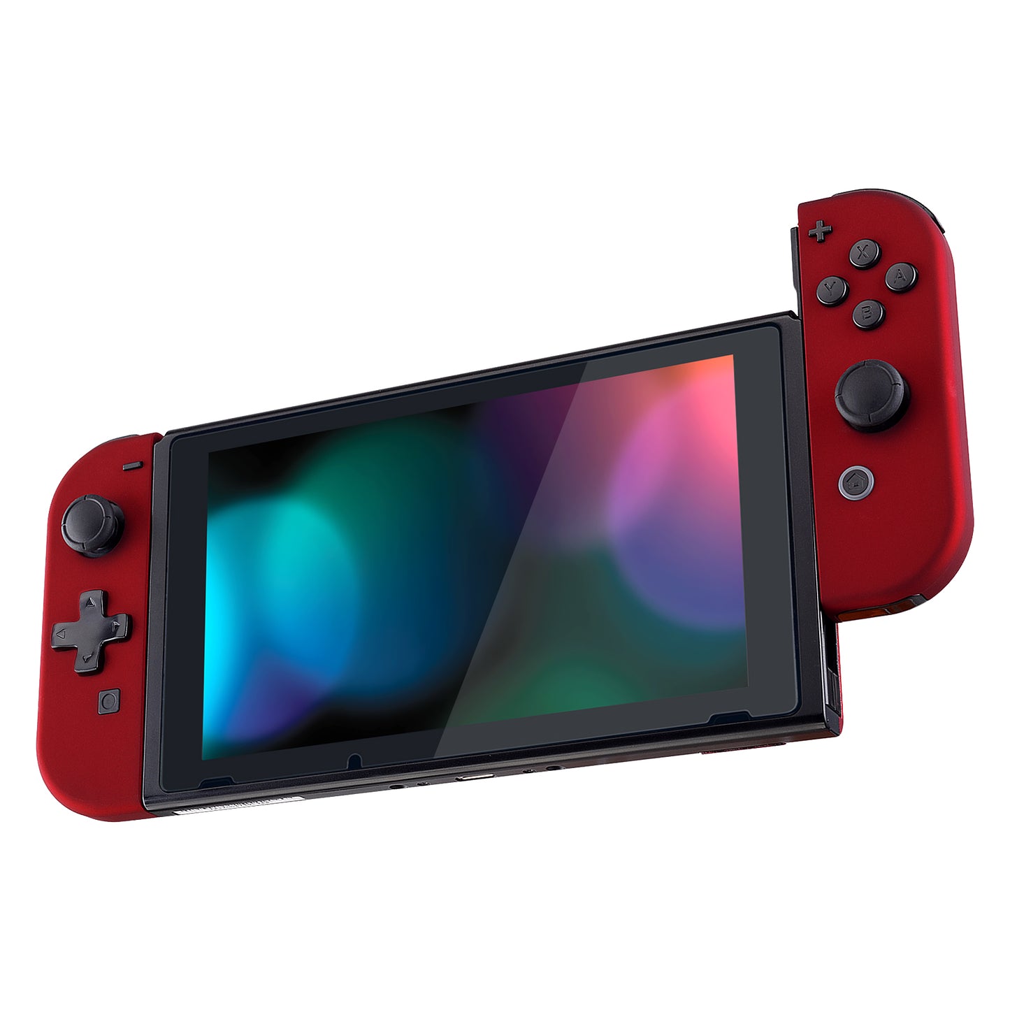 eXtremeRate Dpad Version Replacement Full Set Shell Case with Buttons for Joycon of NS Switch - Scarlet Red