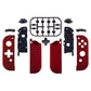 eXtremeRate Dpad Version Replacement Full Set Shell Case with Buttons for Joycon of NS Switch - Scarlet Red