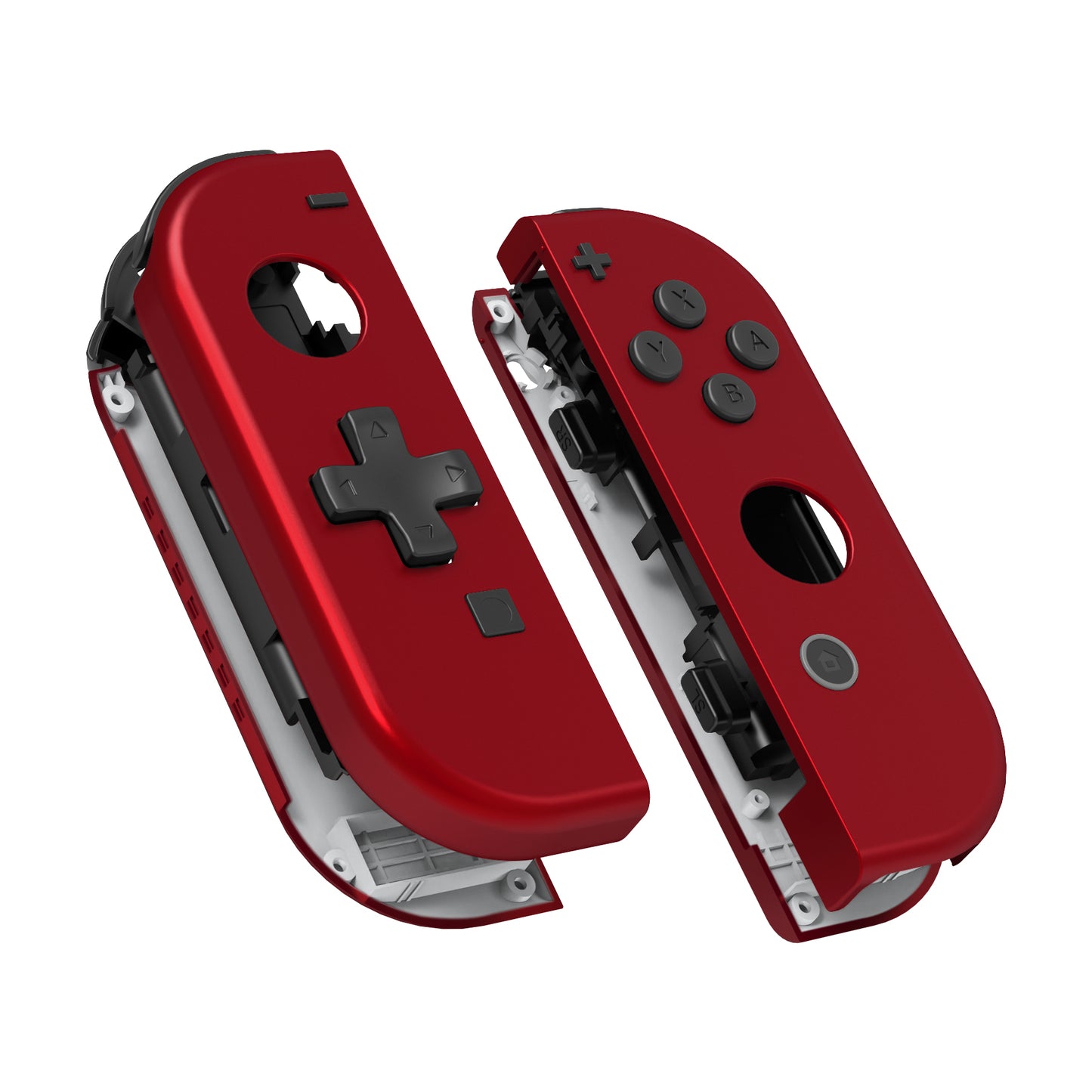 eXtremeRate Dpad Version Replacement Full Set Shell Case with Buttons for Joycon of NS Switch - Scarlet Red