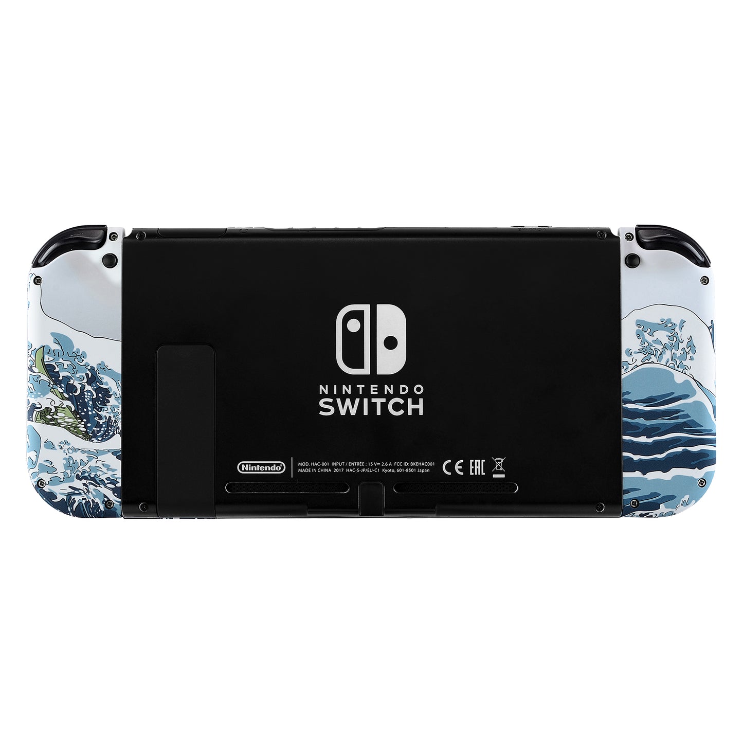 eXtremeRate Dpad Version Replacement Full Set Shell Case with Buttons for Joycon of NS Switch - The Great Wave