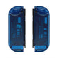 eXtremeRate Dpad Version Replacement Full Set Shell Case with Buttons for Joycon of NS Switch - Transparent Clear Blue