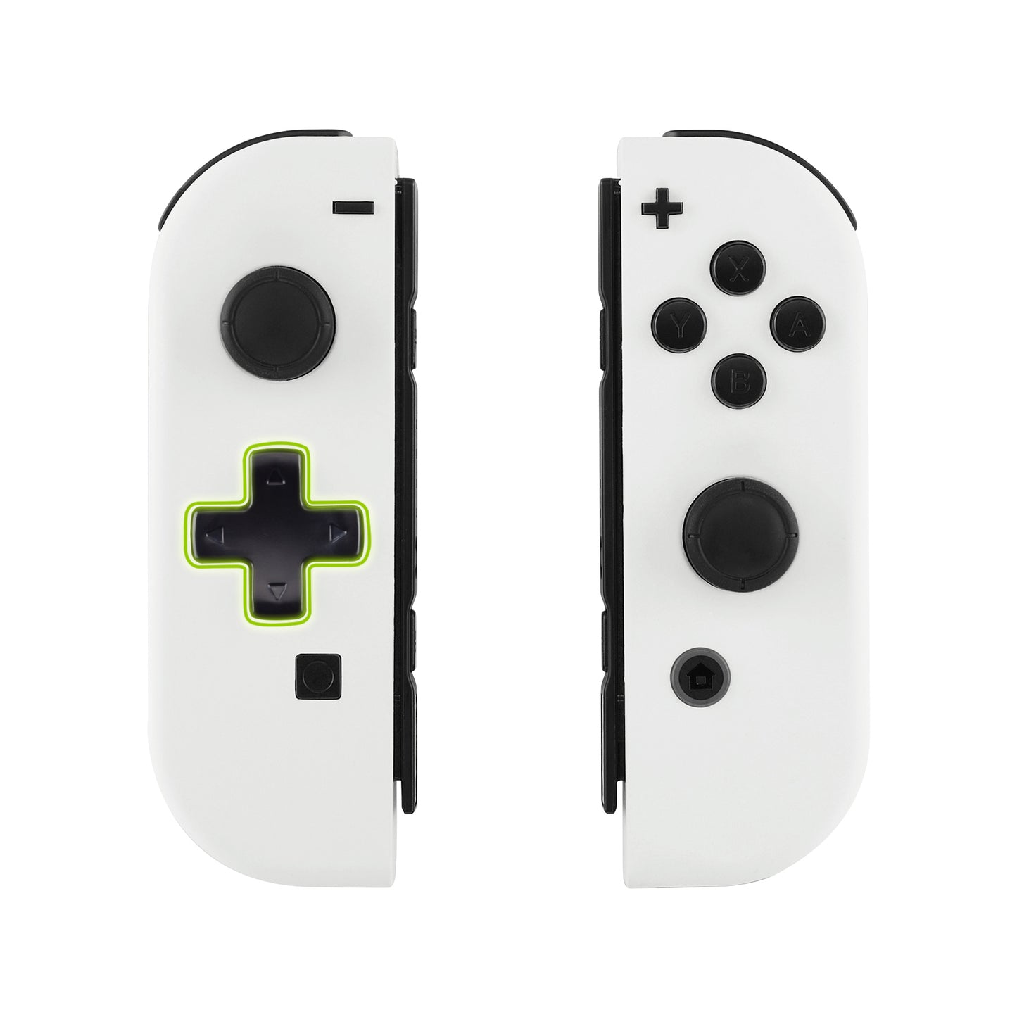 eXtremeRate Dpad Version Replacement Full Set Shell Case with Buttons for Joycon of NS Switch - White