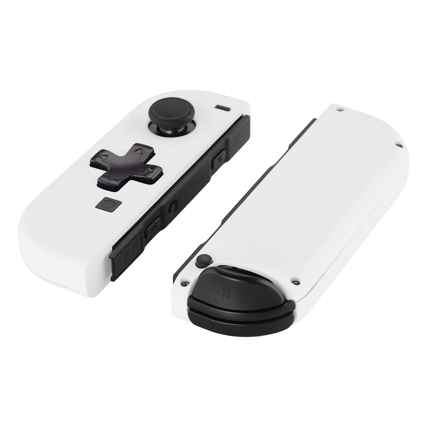 eXtremeRate Dpad Version Replacement Full Set Shell Case with Buttons for Joycon of NS Switch - White