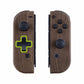 eXtremeRate Dpad Version Replacement Full Set Shell Case with Buttons for Joycon of NS Switch - Wood Grain