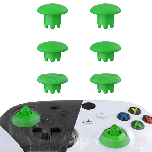 EDGE Sticks Replacement Interchangeable Thumbsticks for Xbox Series X/S & Xbox Core & Xbox One X/S & Xbox Elite V1 & NS Switch Pro Controller - Green eXtremeRate