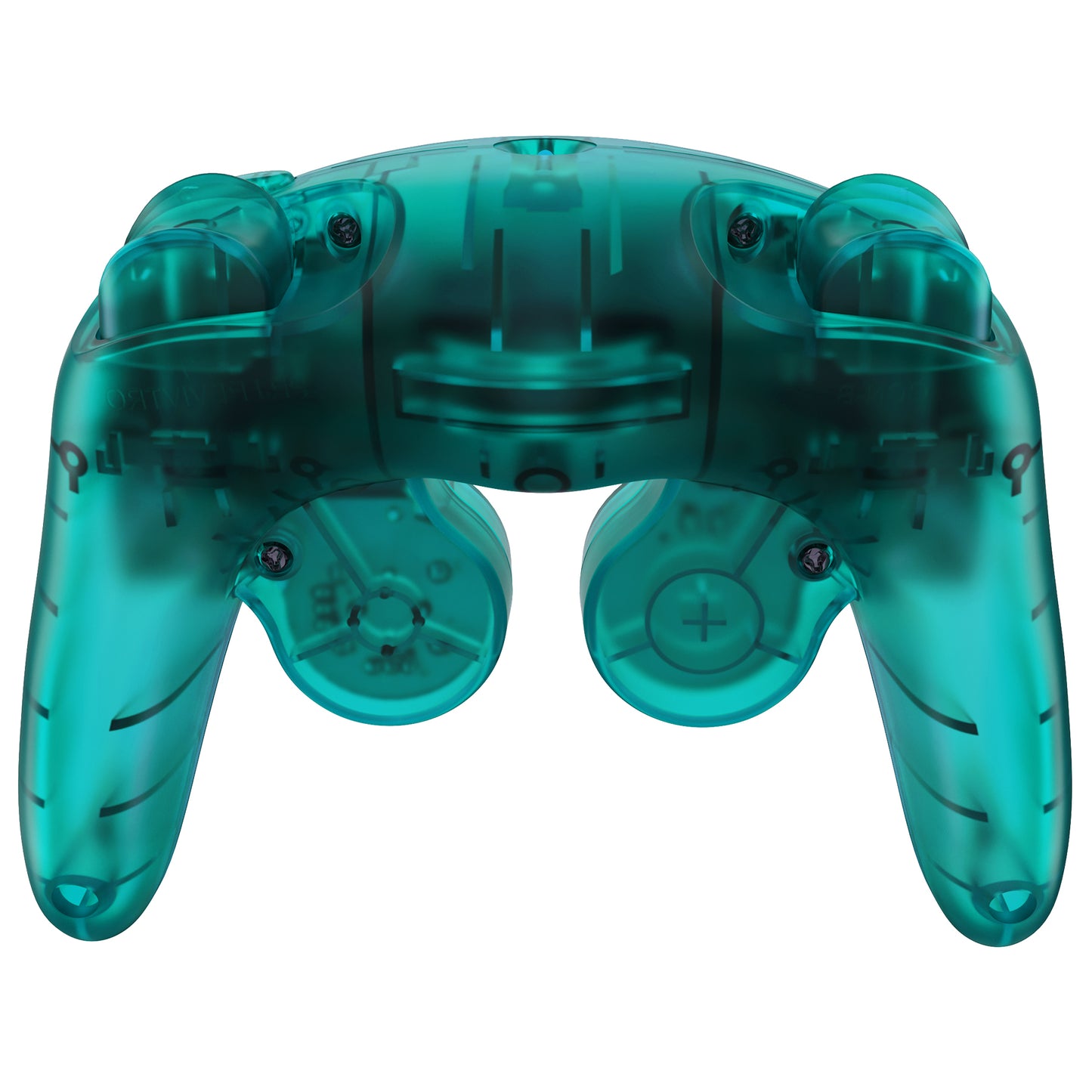 eXtremeRate Replacement  Faceplate Backplate with Buttons for Nintendo GameCube Controller NGC - Emerald Green