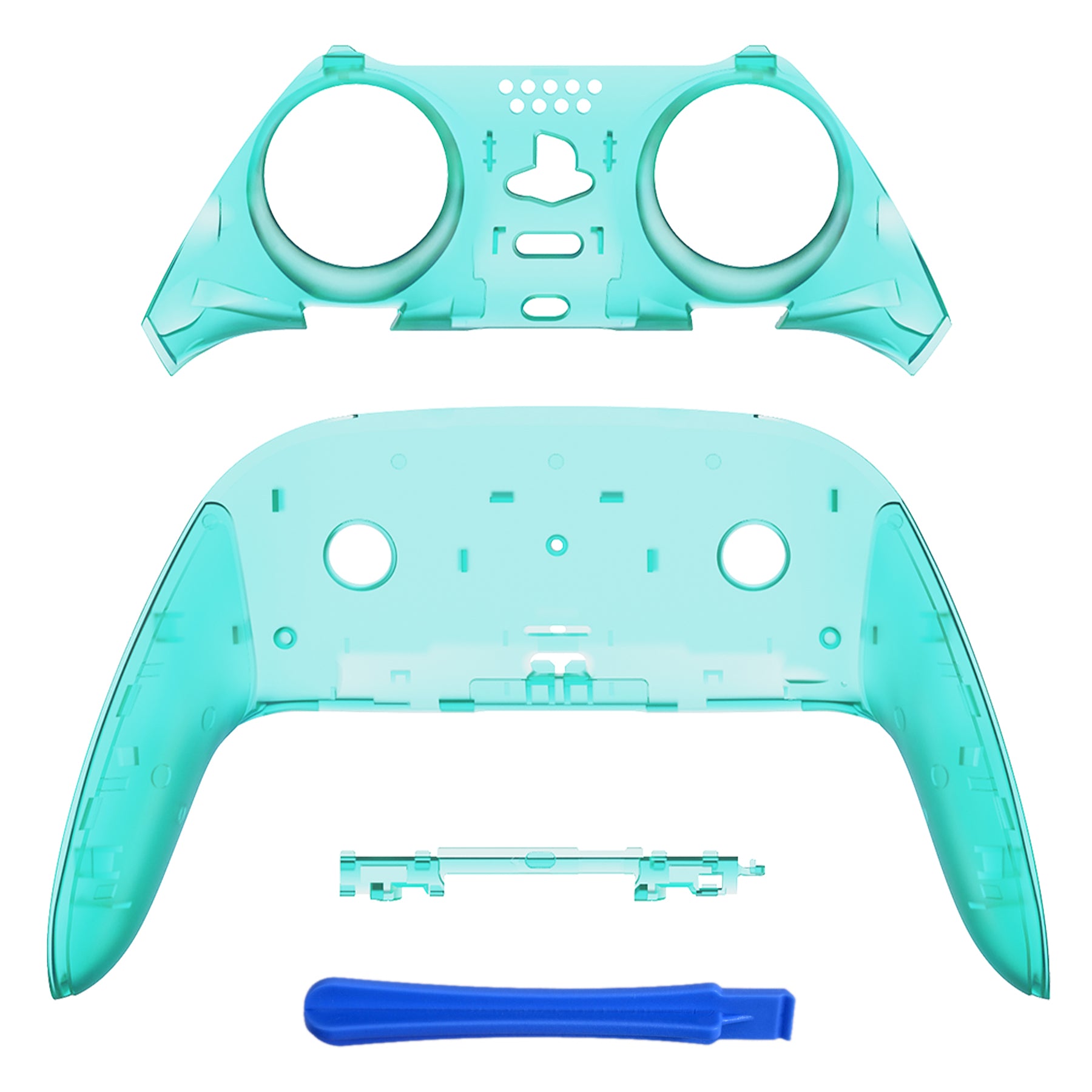 PS5 Controller Custom Shell Cover - Trim Faceplate & 2 Accent Rings Replacement By EXtremeRate