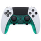 eXtremeRate Replacement Top Bottom Decorative Trim Shell Compatible with PS5 Edge Controller - Emerald Green