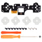 eXtremeRate Face Clicky Kit for PS5 Controller BDM-010 & BDM-020, Custom Hard Silicone Tactile Switch Dpad Action Buttons for PS5 Controller