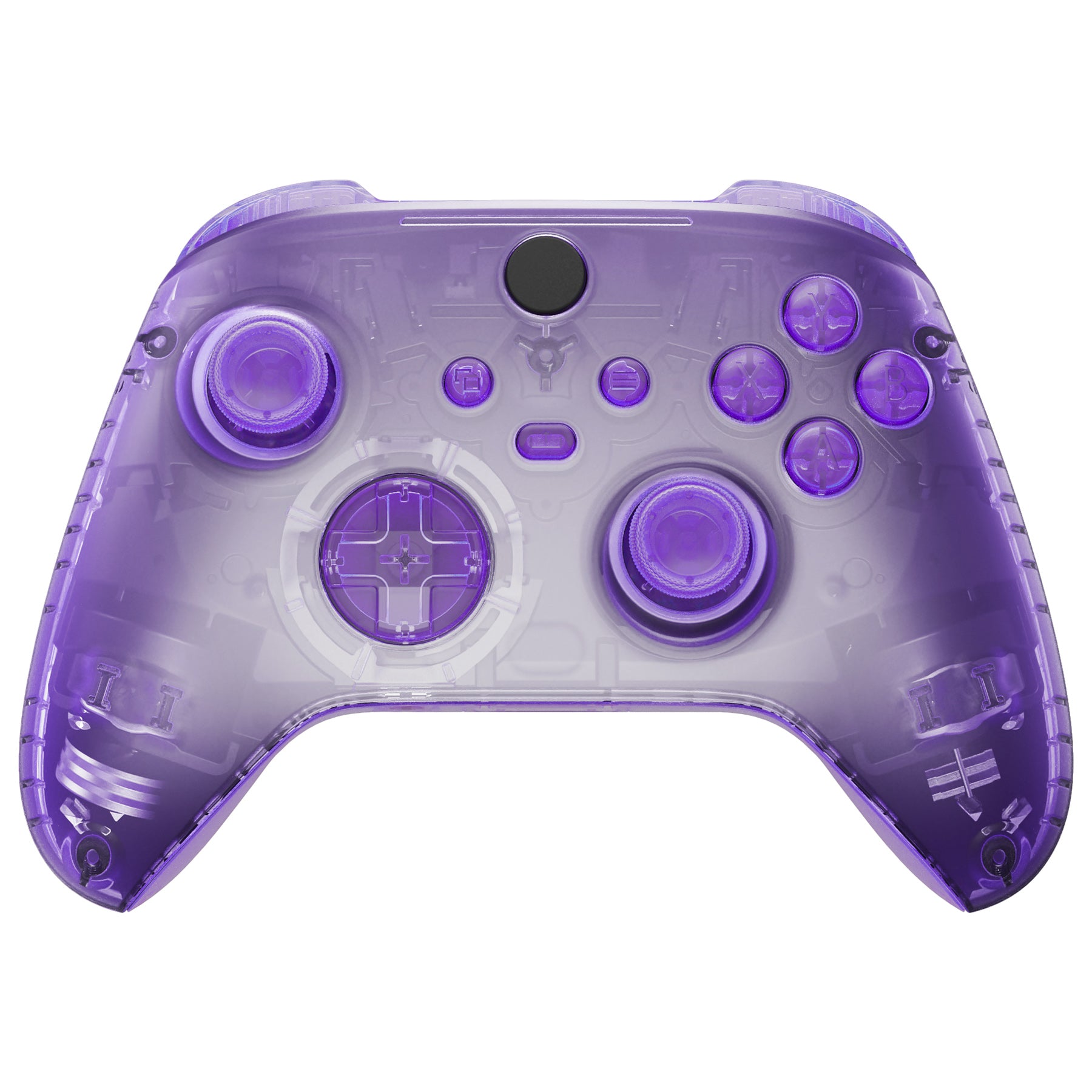 eXtremeRate Full Set Housing Shell Case with Buttons for Xbox Series X & S Controller - Clear Atomic Purple eXtremeRate