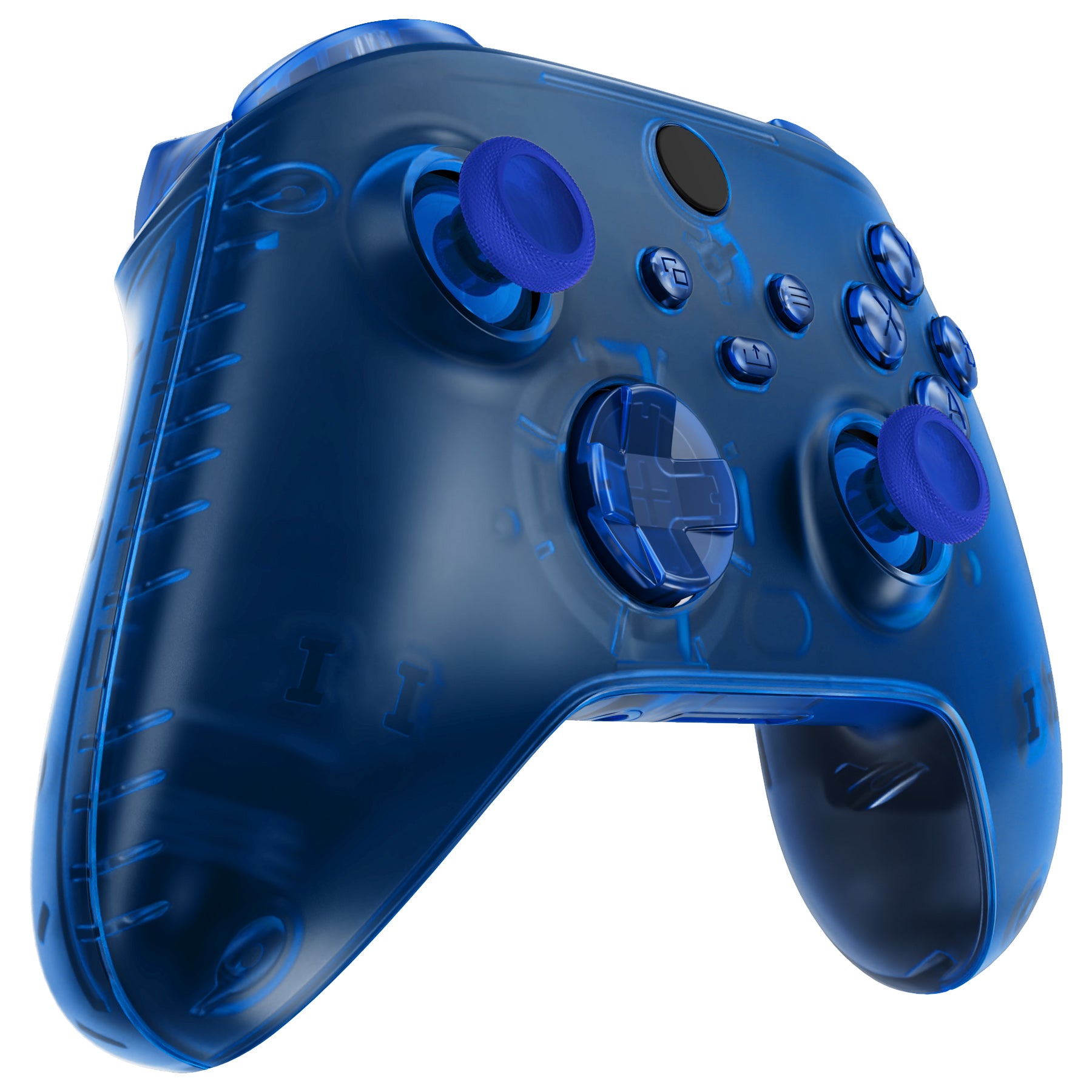 eXtremeRate Full Set Housing Shell Case with Buttons for Xbox Series X & S Controller - Transparent Blue eXtremeRate