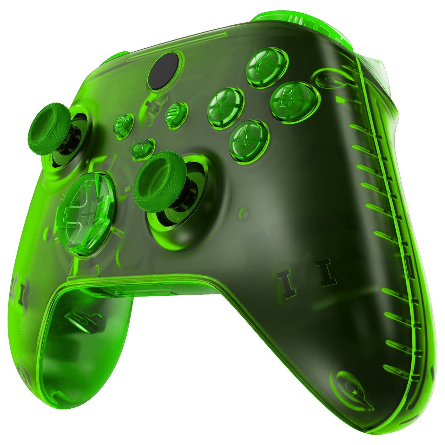 eXtremeRate Full Set Housing Shell Case with Buttons for Xbox Series X & S Controller - Transparent Green eXtremeRate