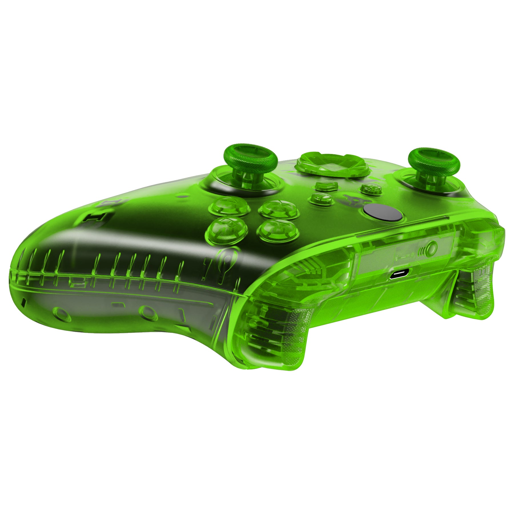 eXtremeRate Full Set Housing Shell Case with Buttons for Xbox Series X & S  Controller - Transparent Green