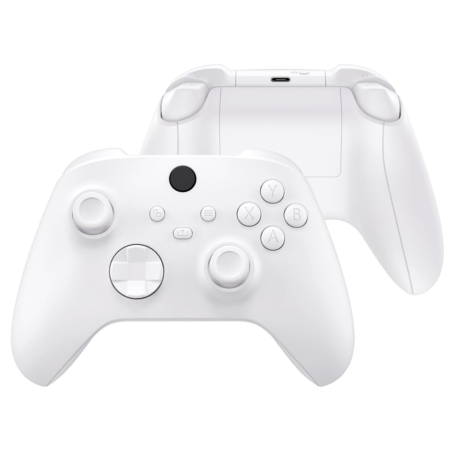 eXtremeRate Full Set Housing Shell Case with Buttons for Xbox Series X & S Controller - White