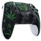 eXtremeRate Replacement Left Right Front Housing Shell with Touchpad Compatible with PS5 Edge Controller - Green Weeds eXtremeRate