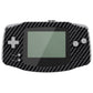 eXtremeRate IPS Ready Upgraded GBA Replacement Full Set Shells with Buttons for Gameboy Advance, Compatible with Both IPS & Standard LCD - Graphite Carbon Fiber