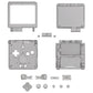 eXtremeRate IPS Ready Upgraded Replacement Full Set Shells with Buttons for Gameboy Advance SP GBA SP, Compatible with Both IPS & Standard LCD - Clear Black