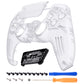 eXtremeRate LUNA Redesigned Replacement Front Shell with Touchpad Compatible with PS5 Controller BDM-010/020/030/040 - Clear eXtremeRate