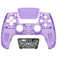 eXtremeRate LUNA Redesigned Replacement Front Shell with Touchpad Compatible with PS5 Controller BDM-010/020/030/040 - Clear Atomic Purple eXtremeRate