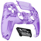 eXtremeRate LUNA Redesigned Replacement Front Shell with Touchpad Compatible with PS5 Controller BDM-010/020/030/040 - Clear Atomic Purple eXtremeRate