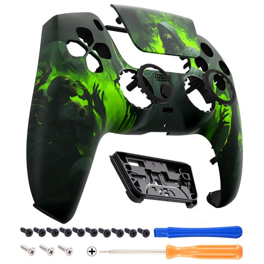 eXtremeRate LUNA Redesigned Replacement Front Shell with Touchpad Compatible with PS5 Controller BDM-010/020/030/040 - Dark Carnival eXtremeRate