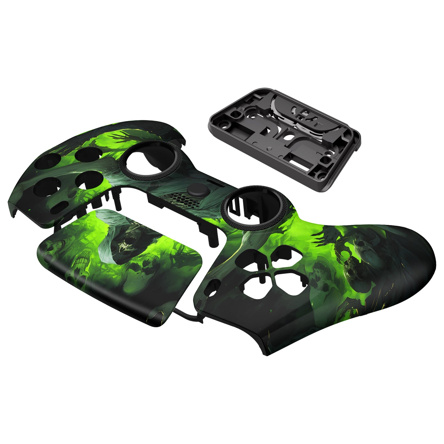 eXtremeRate LUNA Redesigned Replacement Front Shell with Touchpad Compatible with PS5 Controller BDM-010/020/030/040 - Dark Carnival eXtremeRate