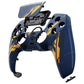 eXtremeRate LUNA Redesigned Replacement Front Shell with Touchpad Compatible with PS5 Controller BDM-010/020/030/040 - Glow in Dark Mecha - Orange eXtremeRate