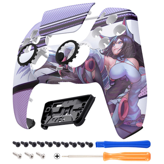 eXtremeRate LUNA Redesigned Replacement Front Shell with Touchpad Compatible with PS5 Controller BDM-010/020/030/040/050 - Neko Mecha