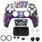 eXtremeRate LUNA Redesigned Replacement Front Shell with Touchpad Compatible with PS5 Controller BDM-010/020/030/040/050 - Street Art