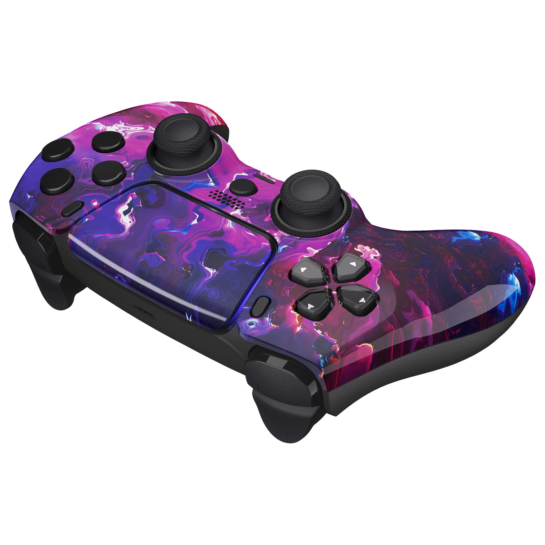 eXtremeRate LUNA Redesigned Replacement Front Shell with Touchpad Compatible with PS5 Controller BDM-010/020/030/040 - Surreal Lava eXtremeRate