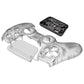 eXtremeRate LUNA Redesigned Replacement Front Shell with Touchpad Compatible with PS5 Controller BDM-010/020/030/040 - Clear Black eXtremeRate