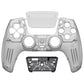 eXtremeRate LUNA Redesigned Replacement Front Shell with Touchpad Compatible with PS5 Controller BDM-010/020/030/040 - Clear Black eXtremeRate