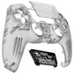 eXtremeRate LUNA Redesigned Replacement Front Shell with Touchpad Compatible with PS5 Controller BDM-010/020/030/040 - Clear Black eXtremeRate