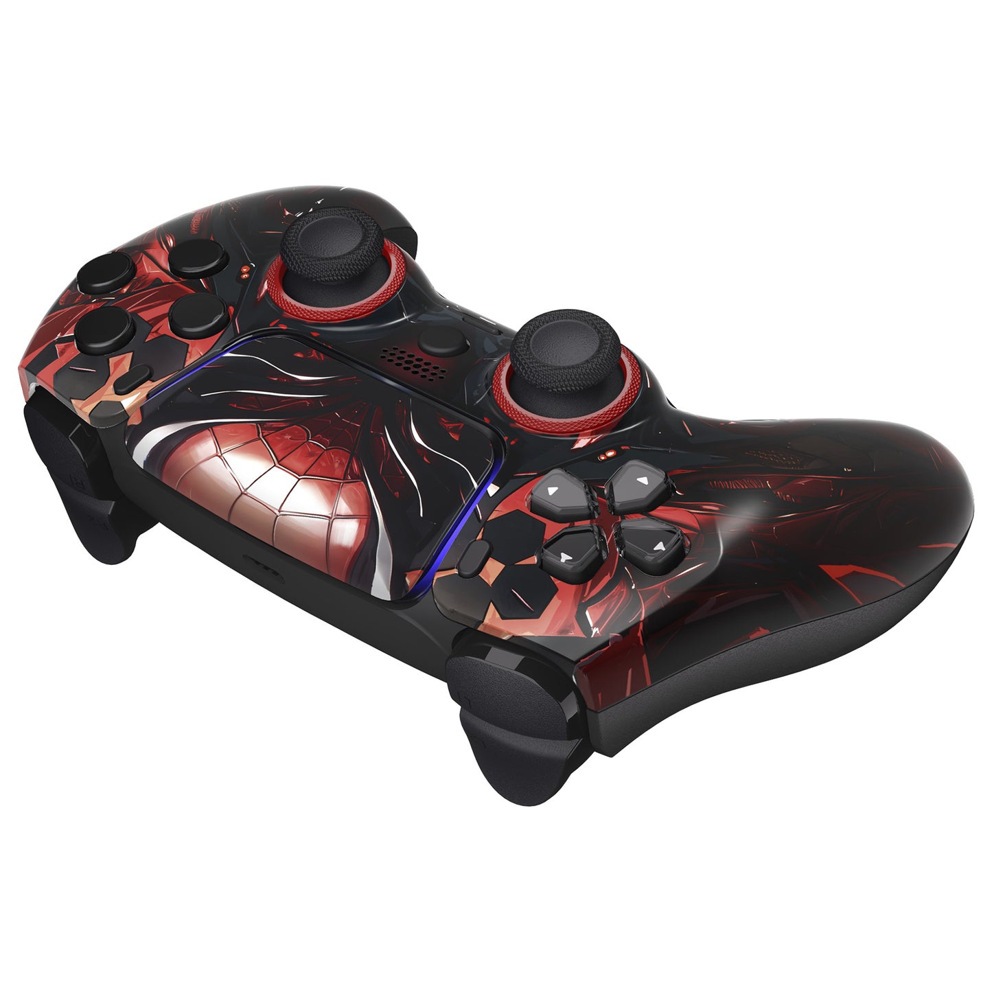 eXtremeRate LUNA Redesigned Replacement Front Shell with Touchpad Compatible with PS5 Controller BDM-010/020/030/040/050 - Spider Armor