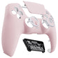 eXtremeRate LUNA Redesigned Replacement Front Shell with Touchpad Compatible with PS5 Controller BDM-010 BDM-020 BDM-030 - Cherry Blossoms Pink eXtremeRate