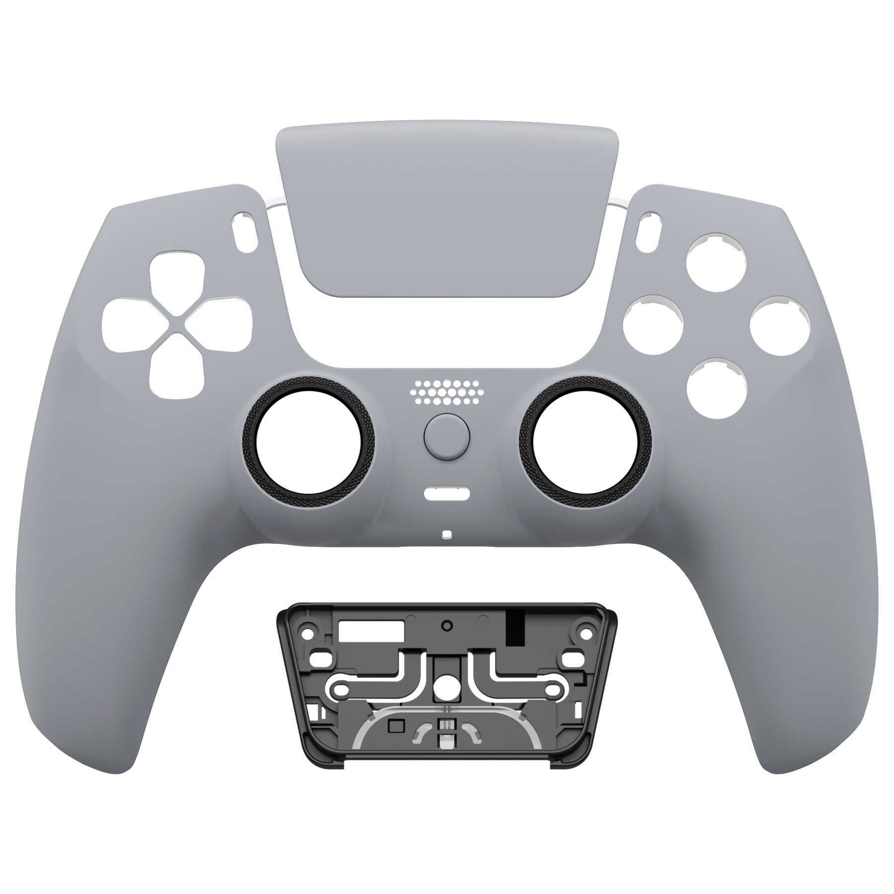 eXtremeRate Luna Redesigned New Hope Gray Front Shell Touchpad 