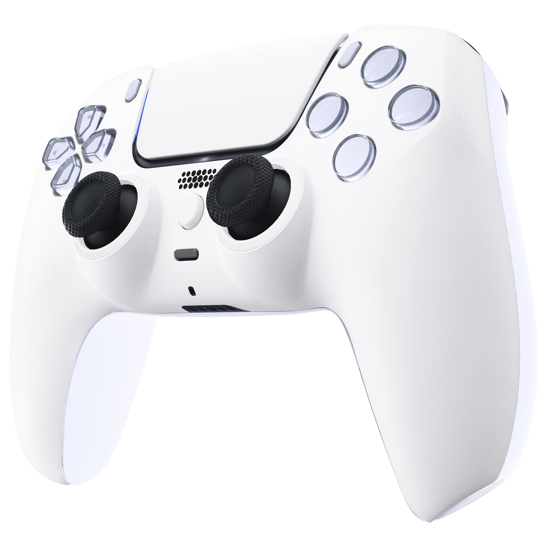 eXtremeRate LUNA Redesigned Replacement Front Shell with Touchpad Compatible with PS5 Controller BDM-010 BDM-020 BDM-030 - White eXtremeRate