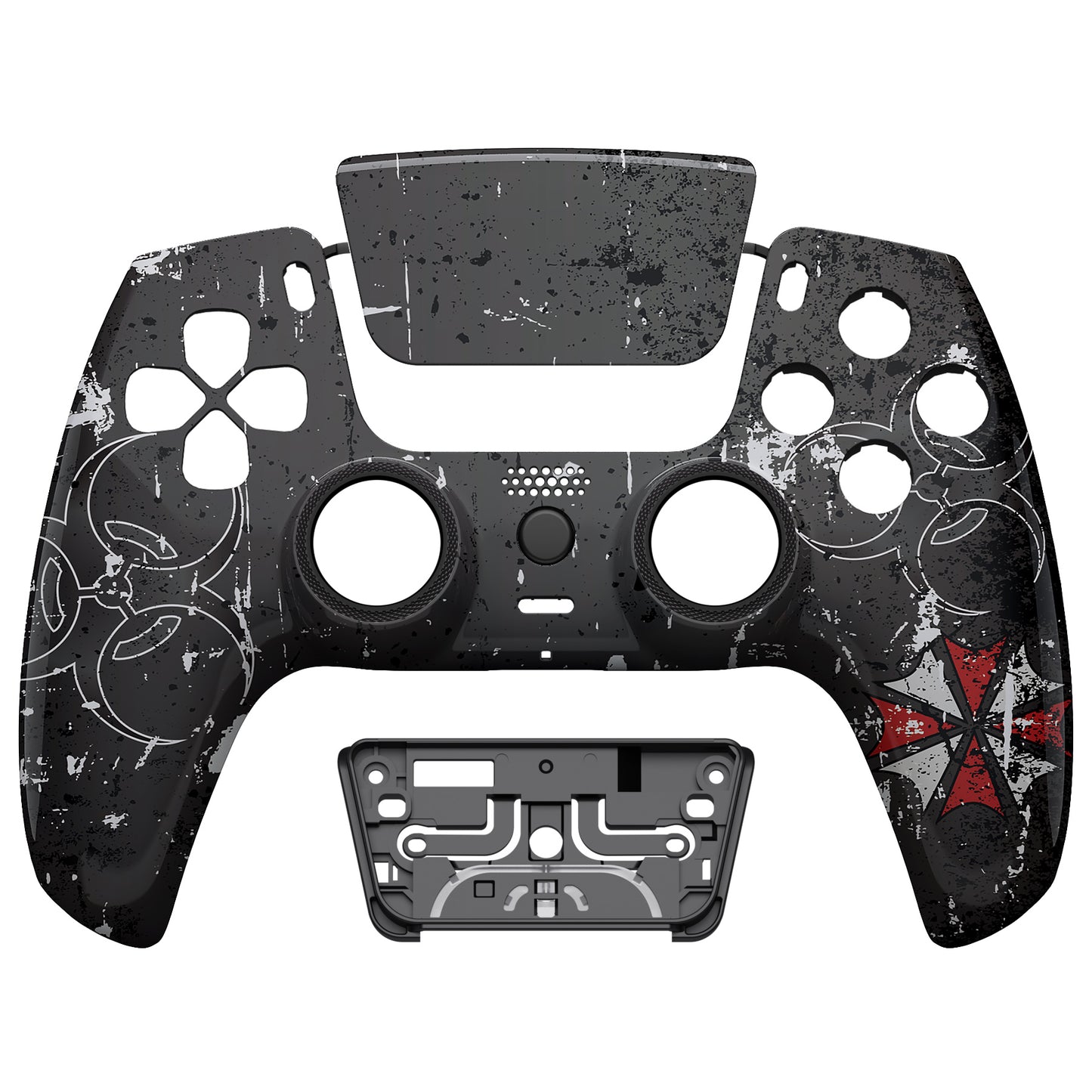 eXtremeRate LUNA Redesigned Replacement Front Shell with Touchpad Compatible with PS5 Controller BDM-010/020/030/040 - Biohazard eXtremeRate