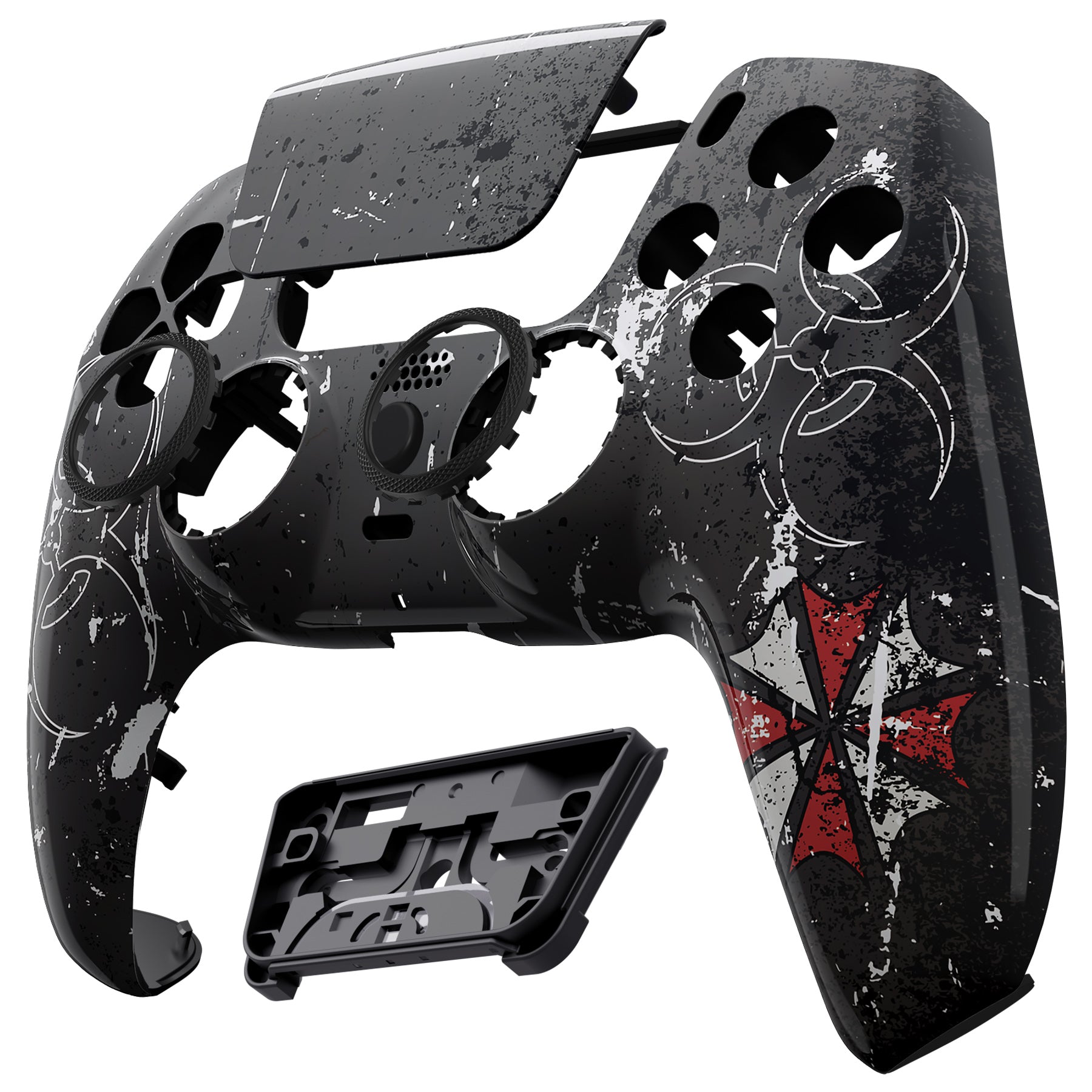 eXtremeRate LUNA Redesigned Replacement Front Shell with Touchpad Compatible with PS5 Controller BDM-010/020/030/040 - Biohazard eXtremeRate