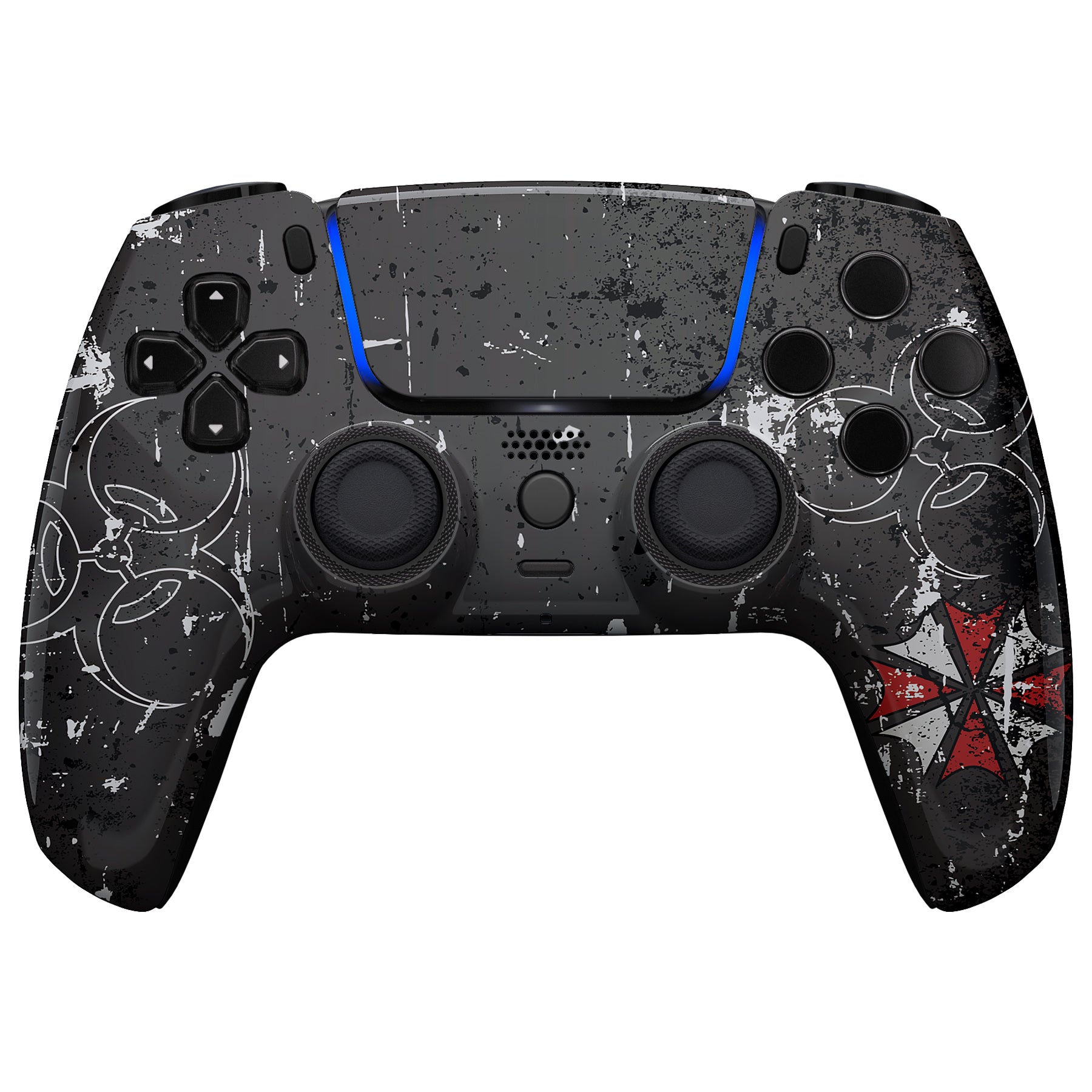 eXtremeRate LUNA Redesigned Replacement Front Shell with Touchpad  Compatible with PS5 Controller BDM-010/020/030/040 - Biohazard